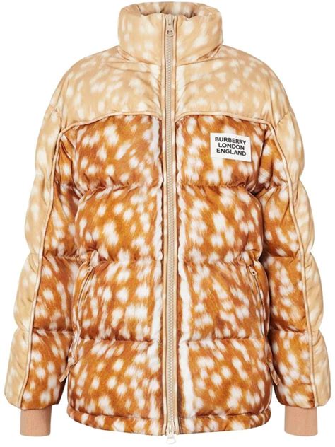 burberry deer puffer|burberry puffer coat flannels.